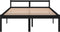 vidaXL - Seniorenbed - massief - grenenhout - zwart - 150x200 - cm