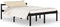vidaXL - Seniorenbed - massief - grenenhout - zwart - 150x200 - cm