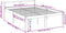 vidaXL - Seniorenbed - massief - grenenhout - zwart - 150x200 - cm