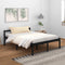 vidaXL - Seniorenbed - massief - grenenhout - zwart - 150x200 - cm