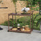 vidaXL - Serveerwagen - 100x45x83 - cm - poly - rattan - bruin