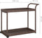 vidaXL - Serveerwagen - 100x45x83 - cm - poly - rattan - bruin