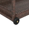 vidaXL - Serveerwagen - 100x45x83 - cm - poly - rattan - bruin