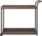 vidaXL - Serveerwagen - 100x45x83 - cm - poly - rattan - bruin