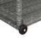 vidaXL - Serveerwagen - 100x45x83 - cm - poly - rattan - grijs