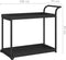 vidaXL - Serveerwagen - 100x45x83 - cm - poly - rattan - zwart