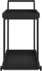 vidaXL - Serveerwagen - 100x45x83 - cm - poly - rattan - zwart