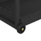 vidaXL - Serveerwagen - 100x45x83 - cm - poly - rattan - zwart