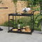 vidaXL - Serveerwagen - 100x45x83 - cm - poly - rattan - zwart
