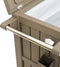 vidaXL - Serveerwagen - 3-in-1 - polypropeen - lichtbruin