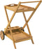 vidaXL - Serveerwagen - 54x87x90 - cm - massief - acaciahout