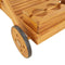 vidaXL - Serveerwagen - 54x87x90 - cm - massief - acaciahout