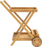 vidaXL - Serveerwagen - 54x87x90 - cm - massief - acaciahout