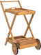 vidaXL - Serveerwagen - 54x87x90 - cm - massief - acaciahout
