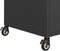 vidaXL - Serveerwagen - met - lade - 100x45x97 - cm - poly - rattan - zwart
