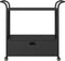 vidaXL - Serveerwagen - met - lade - 100x45x97 - cm - poly - rattan - zwart