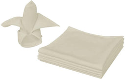 vidaXL - Servetten - 100 - stuks - créme - 50x50 - cm