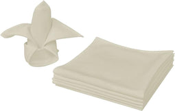 vidaXL - Servetten - 50 - stuks - créme - 50x50 - cm