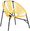 vidaXL - Set - tuinstoelen - 3-delig - poly - rattan - zwart - en - geel