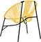 vidaXL - Set - tuinstoelen - 3-delig - poly - rattan - zwart - en - geel