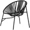 vidaXL - Set - tuinstoelen - 3-delig - poly - rattan - zwart