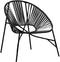 vidaXL - Set - tuinstoelen - 3-delig - poly - rattan - zwart