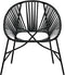 vidaXL - Set - tuinstoelen - 3-delig - poly - rattan - zwart