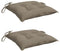 VidaXL Set van 2 Tuinstoelkussens - 40 x 40 x 7 cm - Taupe