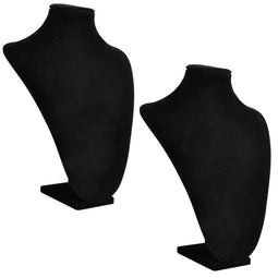 vidaXL - Sieradenhouder - voor - ketting - 23x11,5x30 - cm - zwart - 2 - st