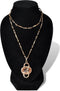 vidaXL - Sieradenhouder - voor - ketting - 9x8,5x15 - cm - zwart - 4 - st
