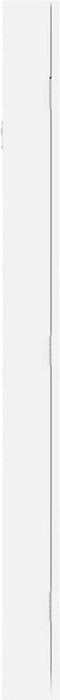 vidaXL - Sieradenkast - met - spiegel - wandgemonteerd - 30x8,5x106 - cm - wit