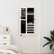 vidaXL - Sieradenkast - met - spiegel - wandgemonteerd - 30x8,5x106 - cm - wit