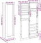 vidaXL - Sieradenkast - met - spiegel - wandgemonteerd - 30x8,5x106 - cm - wit