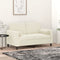 vidaXL - Sierkussens - 2 - st - 15x50 - cm - fluweel - crèmekleurig