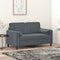 vidaXL - Sierkussens - 2 - st - 15x50 - cm - fluweel - donkergrijs