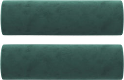 vidaXL - Sierkussens - 2 - st - 15x50 - cm - fluweel - donkergroen
