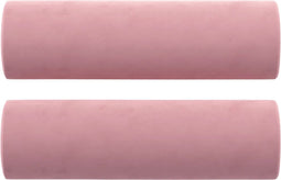 vidaXL - Sierkussens - 2 - st - 15x50 - cm - fluweel - roze