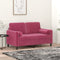 vidaXL - Sierkussens - 2 - st - 15x50 - cm - fluweel - wijnrood