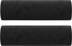 vidaXL - Sierkussens - 2 - st - 15x50 - cm - fluweel - zwart
