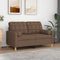 vidaXL - Sierkussens - 2 - st - 15x50 - cm - stof - bruin