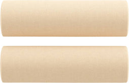 vidaXL - Sierkussens - 2 - st - 15x50 - cm - stof - crèmekleurig