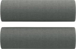 vidaXL - Sierkussens - 2 - st - 15x50 - cm - stof - donkergrijs