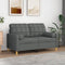 vidaXL - Sierkussens - 2 - st - 15x50 - cm - stof - donkergrijs