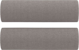 vidaXL - Sierkussens - 2 - st - 15x50 - cm - stof - taupe
