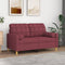 vidaXL - Sierkussens - 2 - st - 15x50 - cm - stof - wijnrood