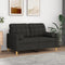 vidaXL - Sierkussens - 2 - st - 15x50 - cm - stof - zwart