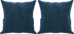 vidaXL - Sierkussens - 2 - st - 40x40 - cm - fluweel - blauw
