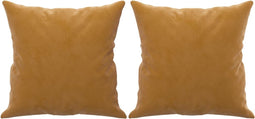 vidaXL - Sierkussens - 2 - st - 40x40 - cm - fluweel - bruin