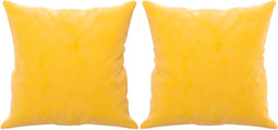 vidaXL - Sierkussens - 2 - st - 40x40 - cm - fluweel - geel