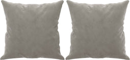 vidaXL - Sierkussens - 2 - st - 40x40 - cm - fluweel - lichtgrijs